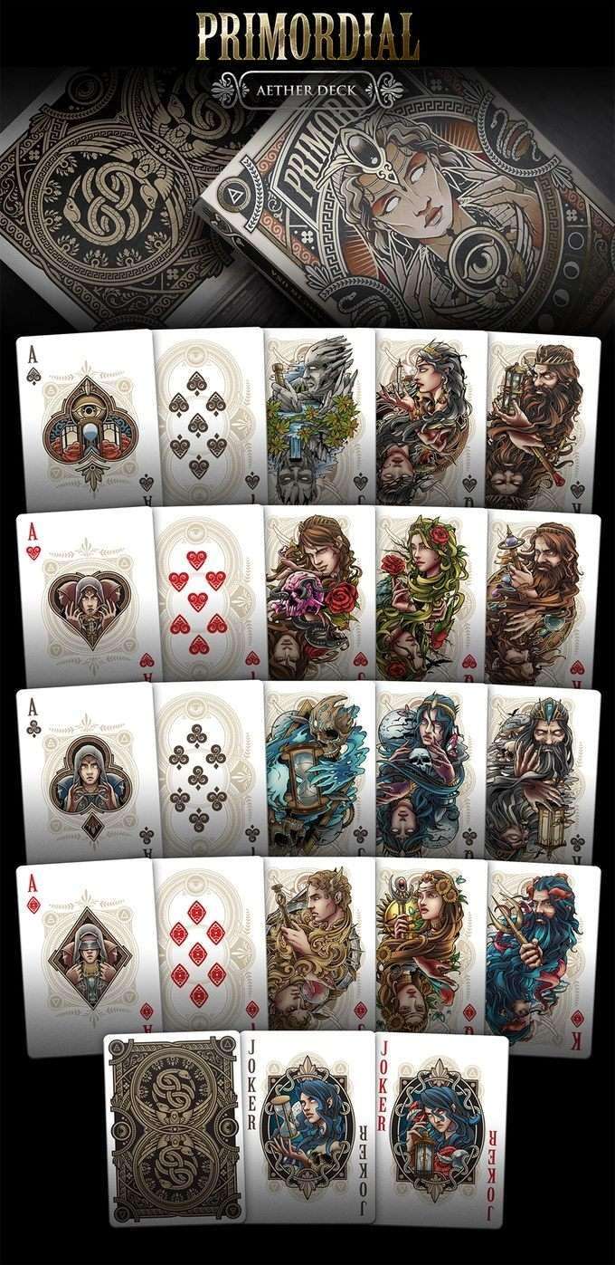 Primordial Gilded Playing Cards USPCC