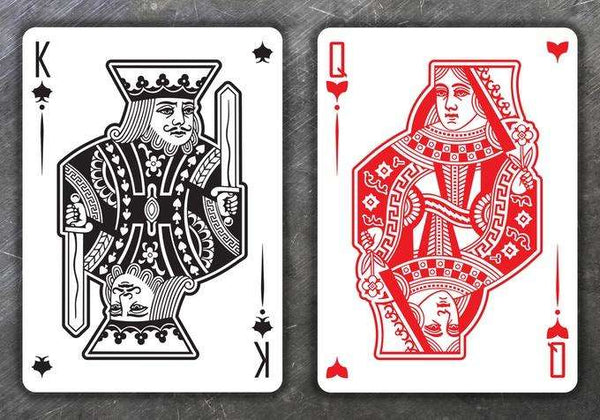 Contour Crimson Red Playing Cards MPC – PlayingCardDecks.com