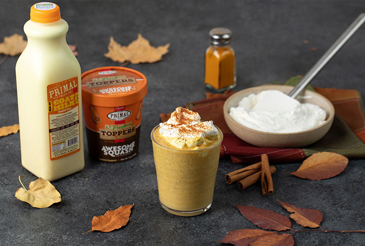 All you need for an amazing 'pup'kin' spice latte for your dog