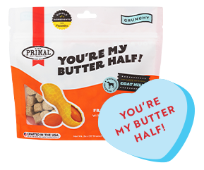 Image of product packaging for "You're my Butter Half" Dog treats