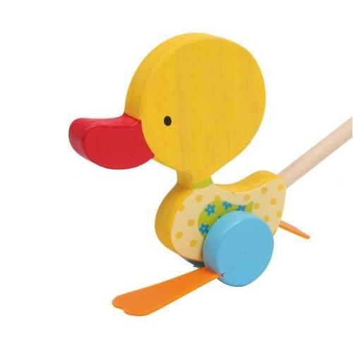 flappy duck push toy