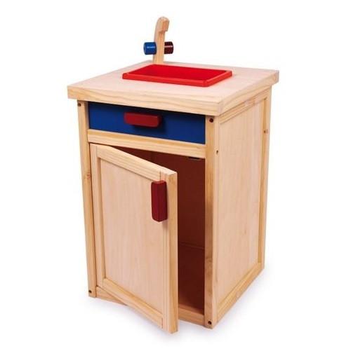 Solid Wooden Play Kitchen Sink