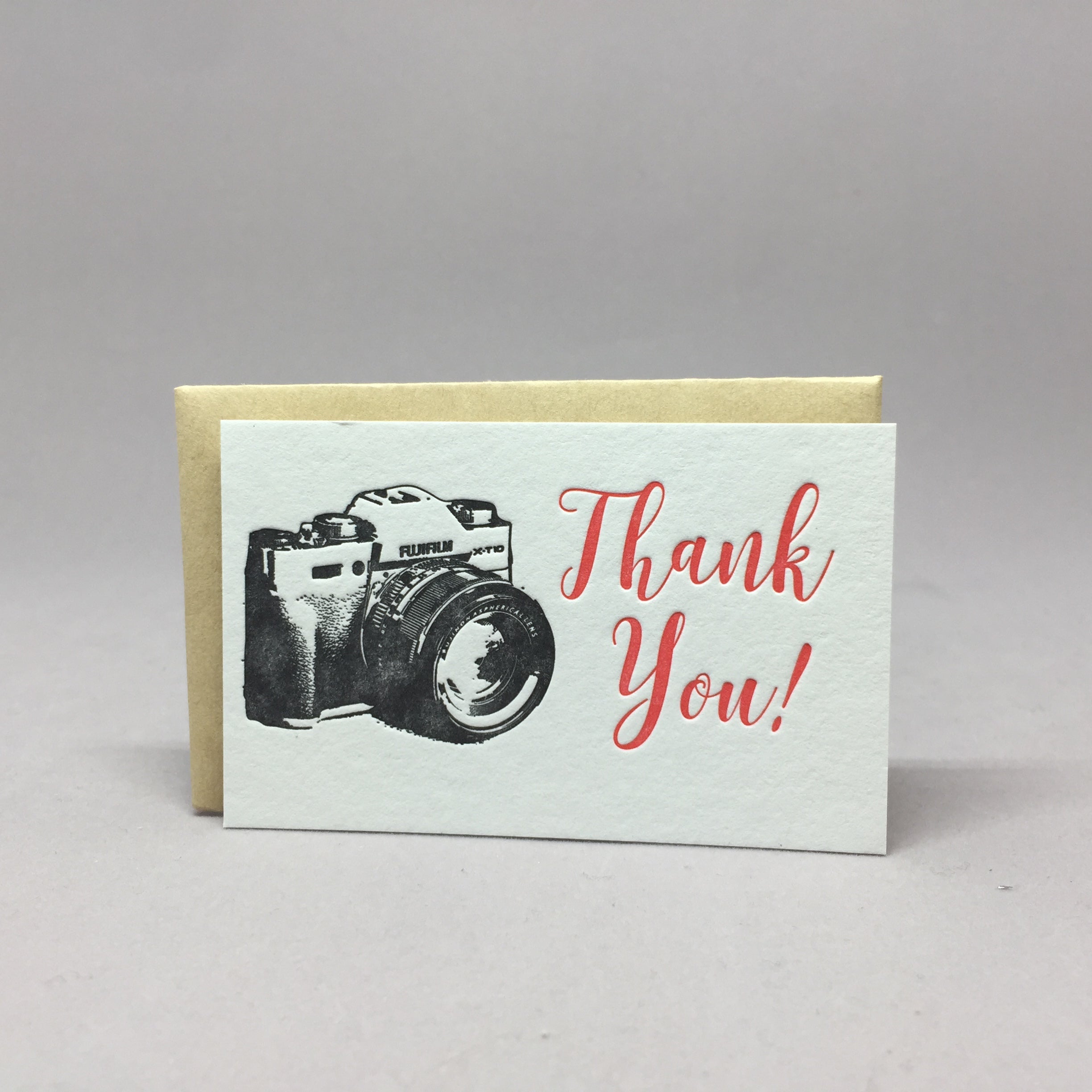 Thank You Camera Mini Gift Card Holder