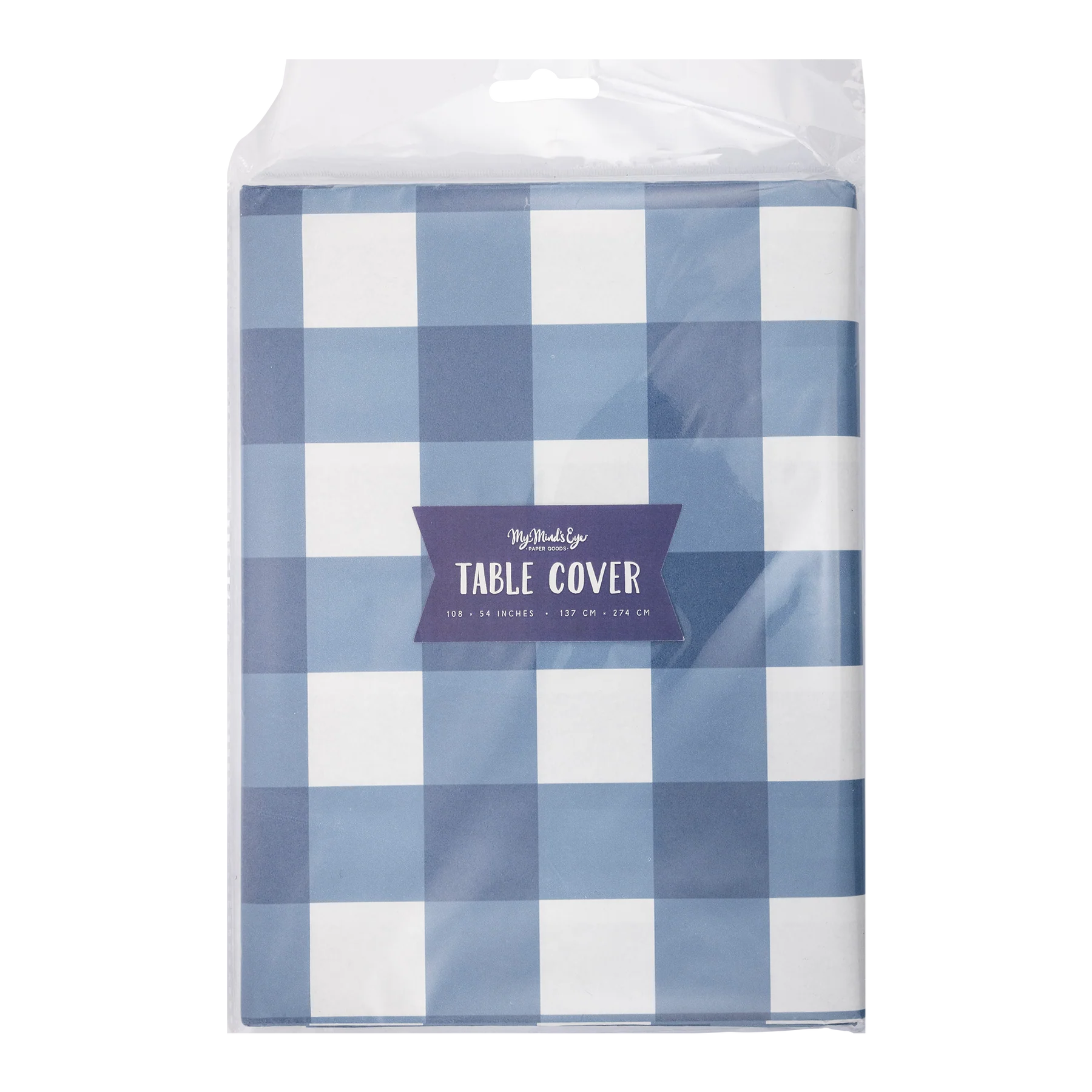 Gingham Table Cover in Blue