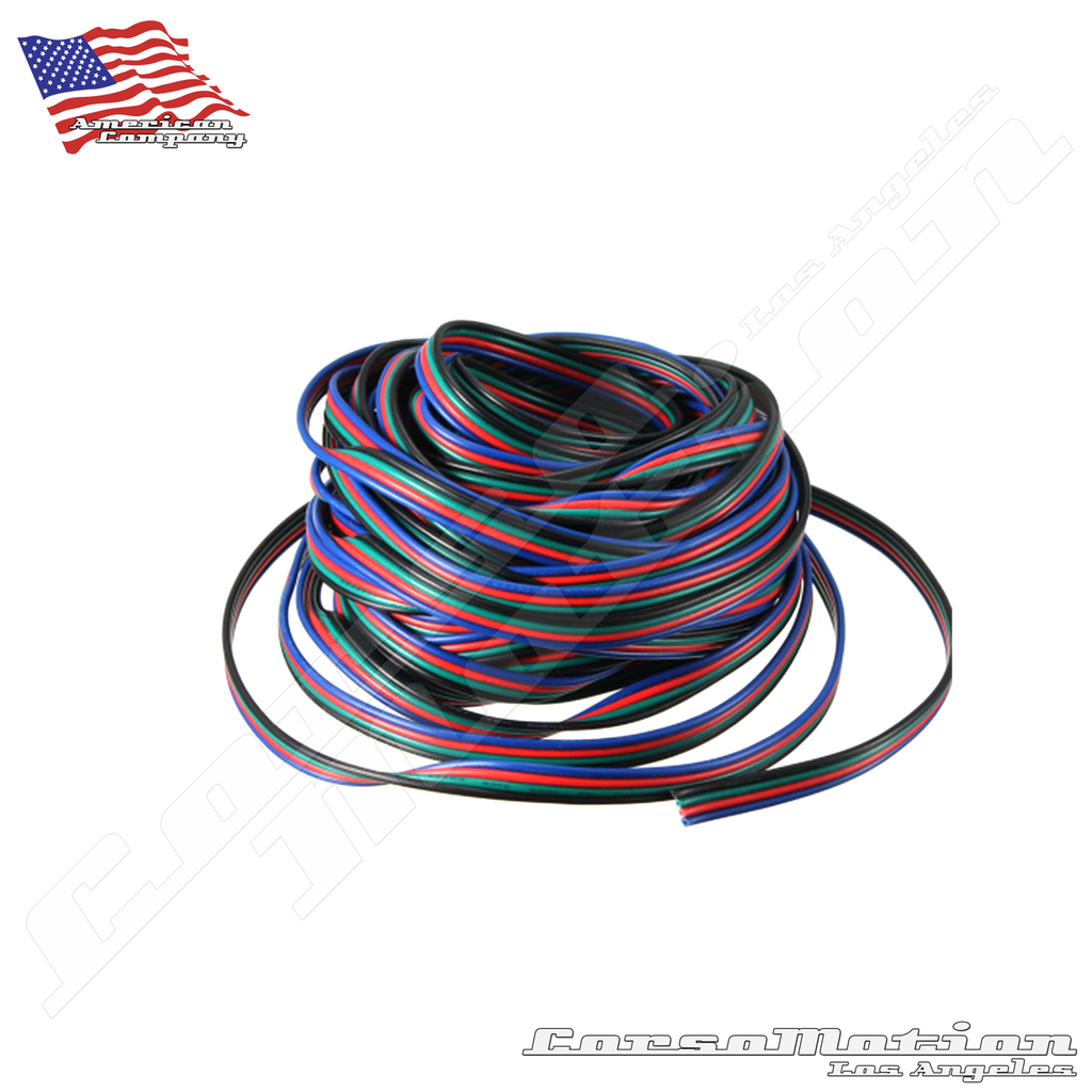 4Pin Channels LED RGB Cable Wire 10M For 5050 3528 Strip Light Extension Extend Wire Cord Connector_1024x1024