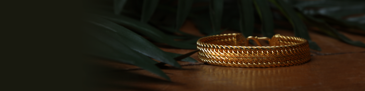 22K Yellow Gold Link Bracelet For Men (52.3gm)