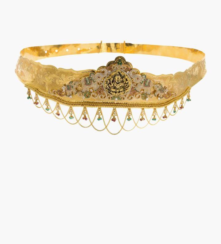 Emerald Cz Bridal Waist Belt/india Gold Hip Belt/heavy Stonework  Vaddanam/ad Kamarpatta/wedding Hip Jewelry/south India Belly Belt/ottiyanam  