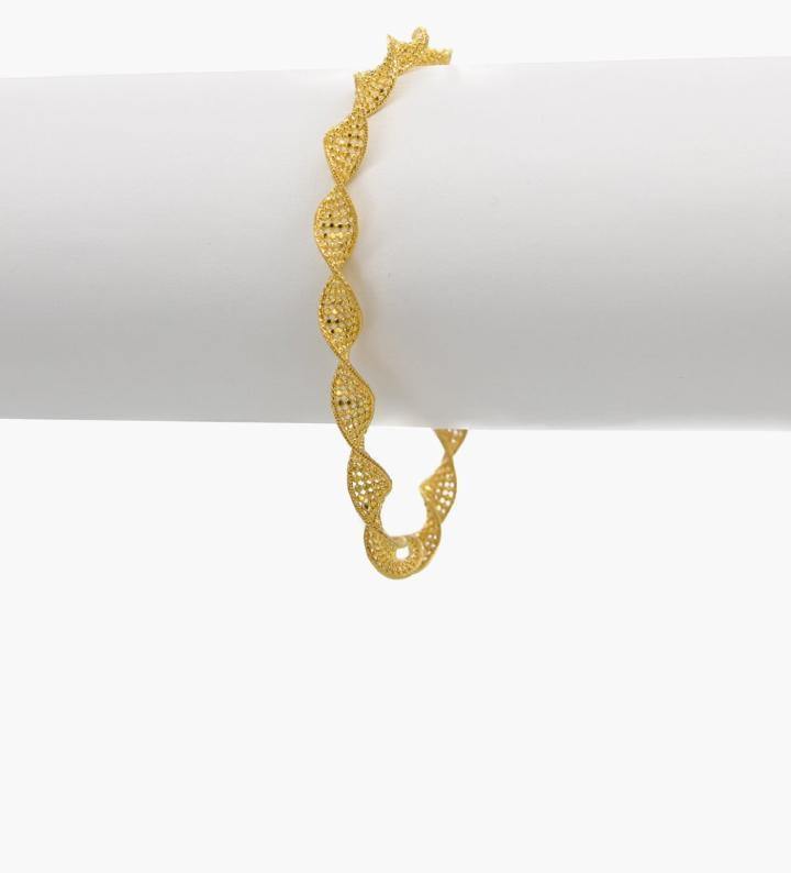 22K Gold Peacock Bracelet (14.05G) - Queen of Hearts Jewelry