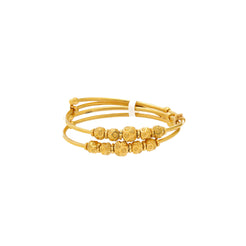 22K Yellow Gold & Black Bead Bracelet for Kids (8.8gm) – Virani