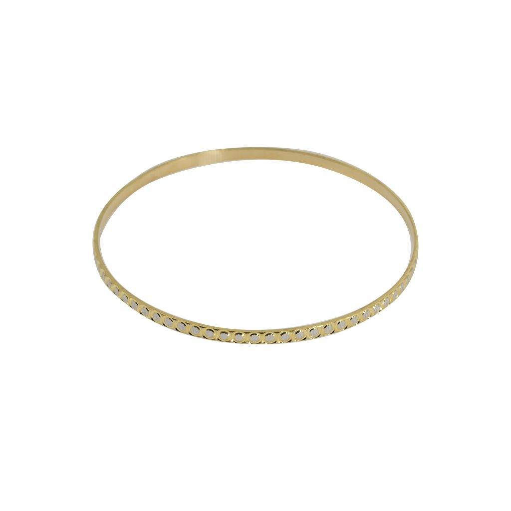 22K Multi Tone Gold Bangles, Set of 6 W 