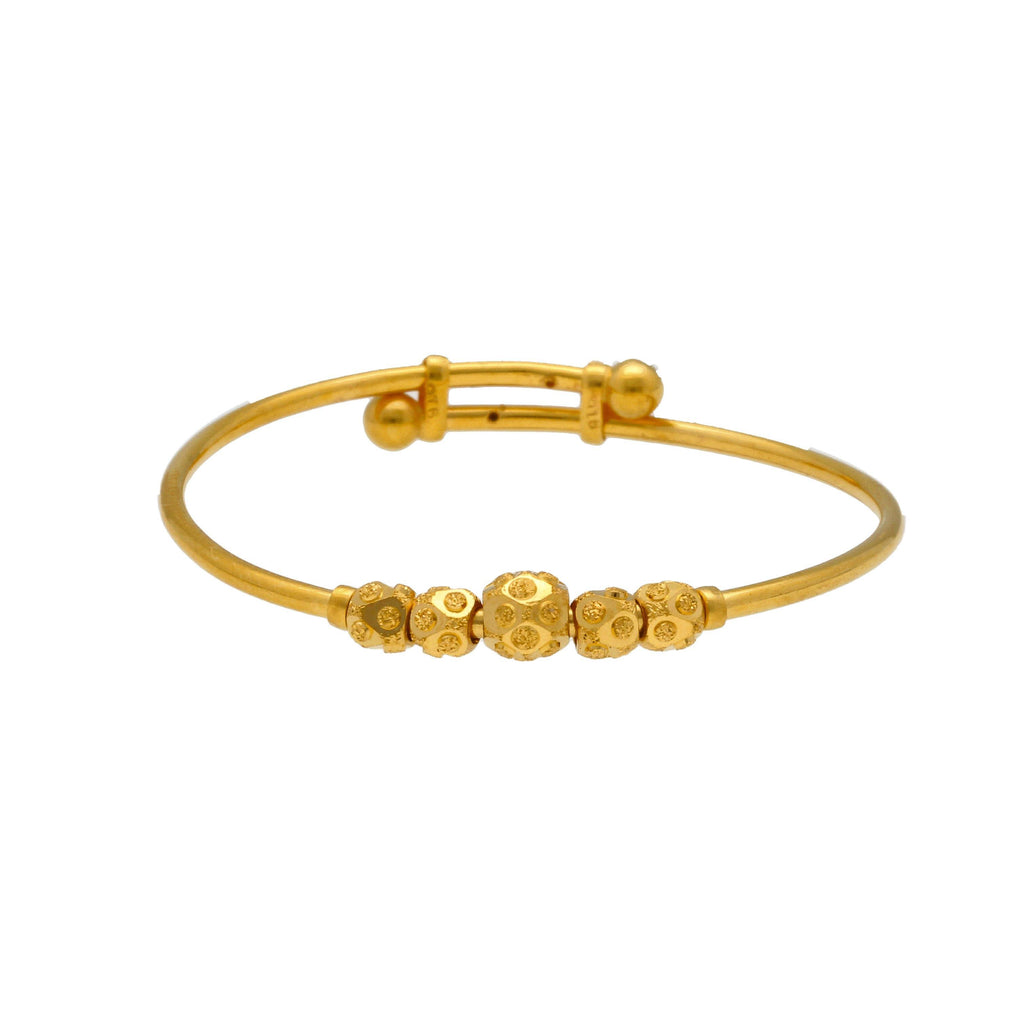 22K Yellow Gold Baby Bangles - Celebrate Culture And Heritage – Virani ...