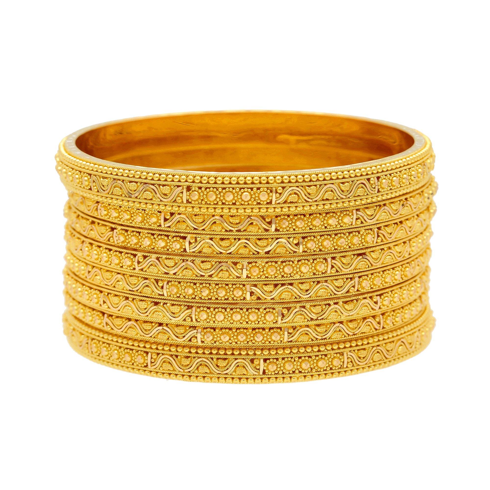 thin gold bangles