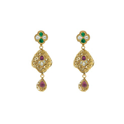 gold hanging earrings online shopping