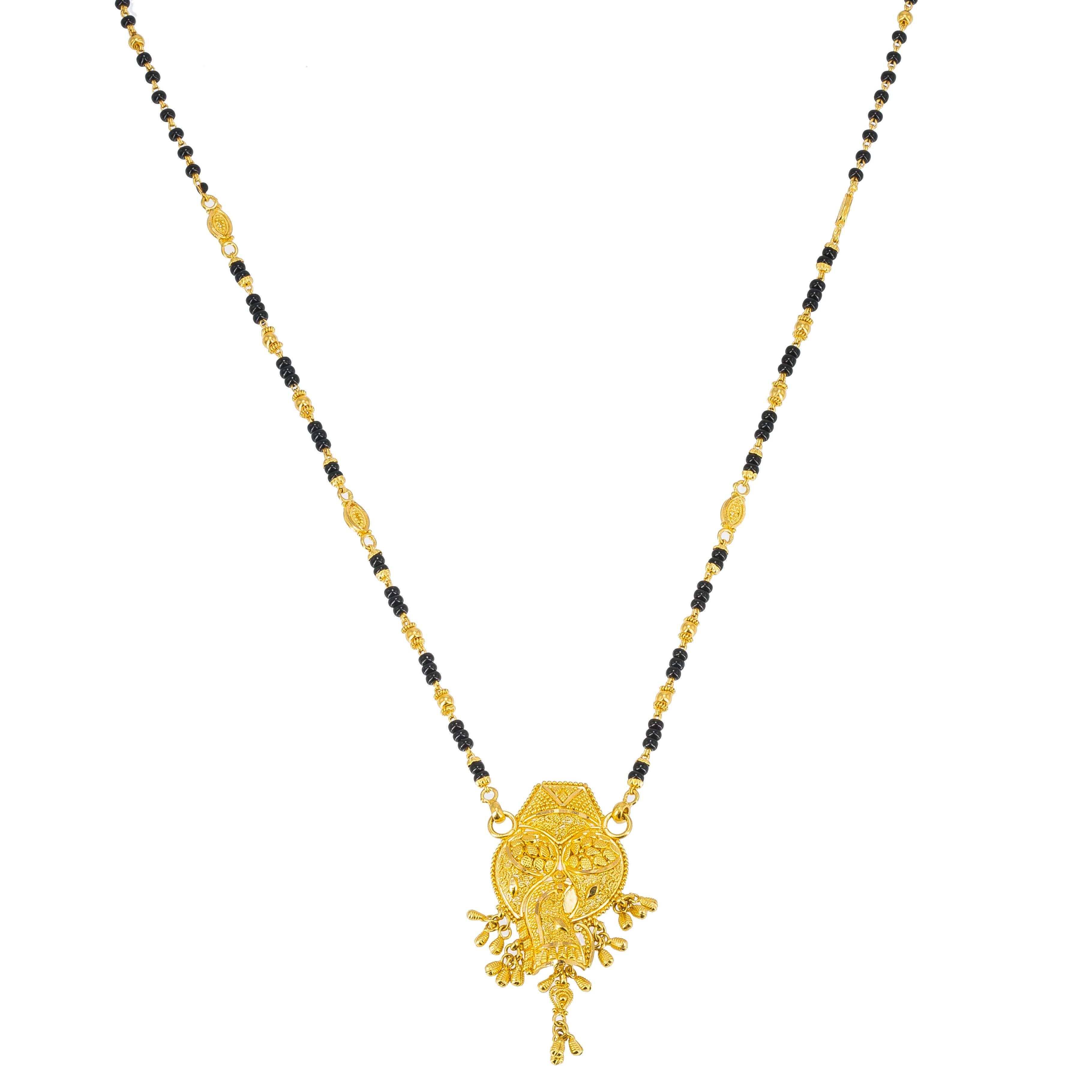 22K Yellow Gold Mangalsutra Necklace W 