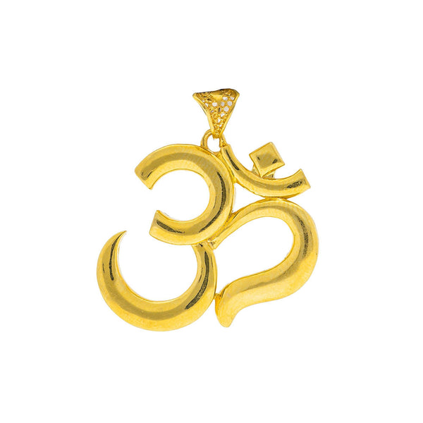 22K Yellow Gold Om Symbol Pendant – Virani Jewelers