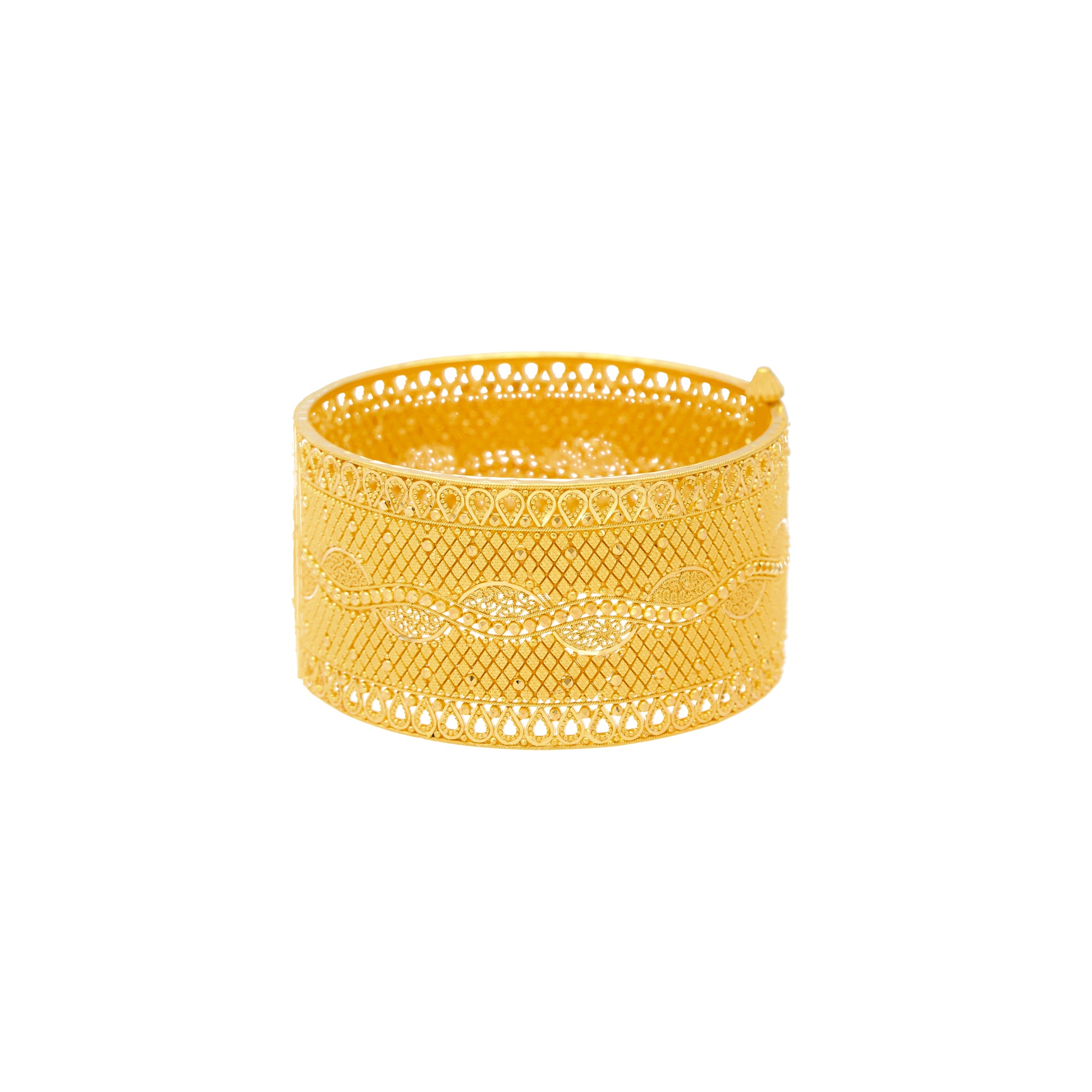 22K Yellow Gold Cuff Bangles (91.5 grams)