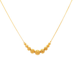 22K Yellow Gold Beaded Chain (9gm)