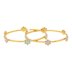 Kids Plain Gold Bracelet. 14 KT Yellow Gold Jewellery for Children and Babies - Sway Bubbles Kids' Gold Bracelet. From CaratLane X Powerpuff Girls.