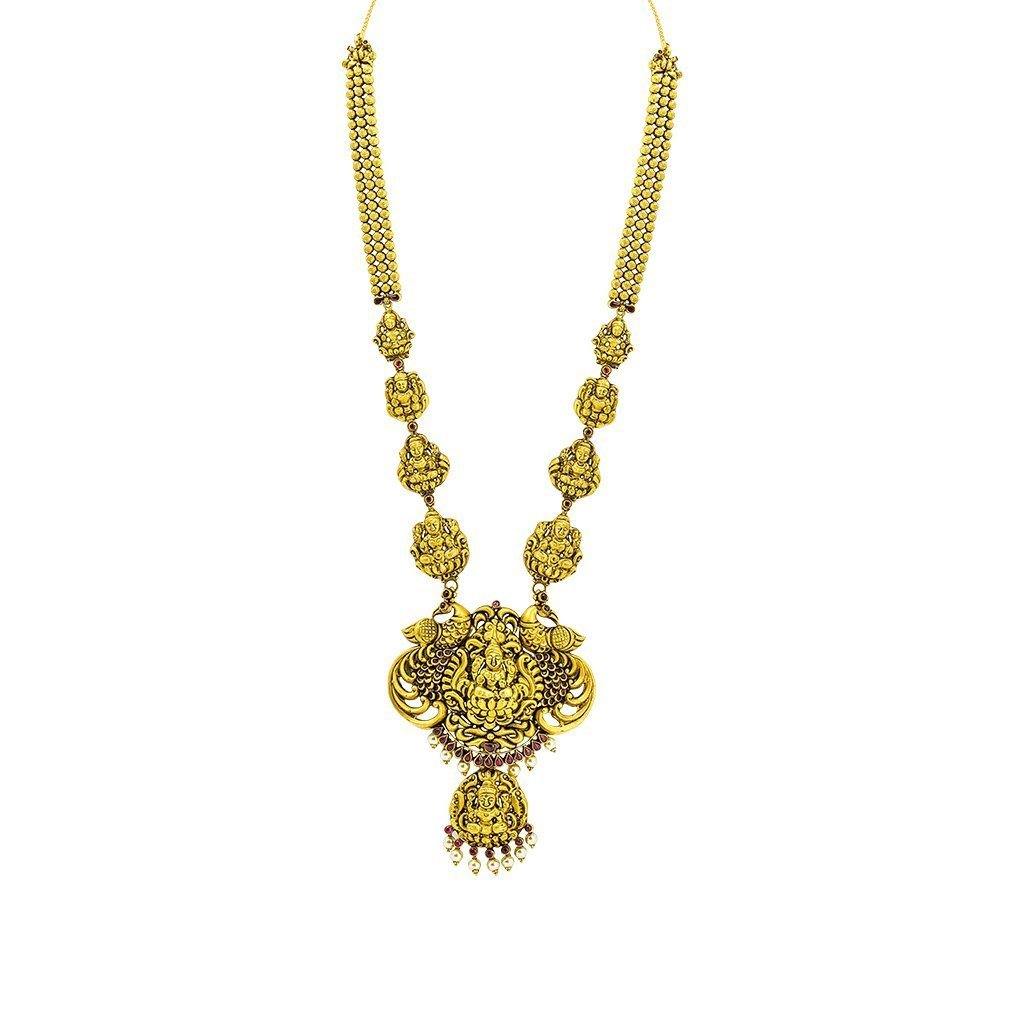 22K Yellow Gold Antique Necklace W 