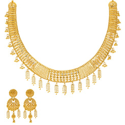 22K Yellow Gold Necklace Set (102.9gm) – Virani Jewelers