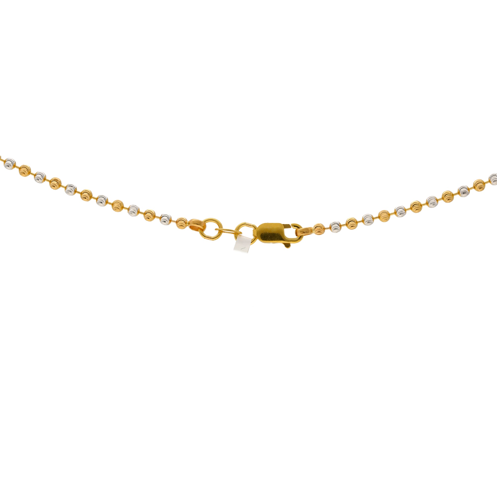 22Y Yellow & White Gold Beaded Chain (6.2 gms)