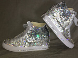 bling converse tennis shoes