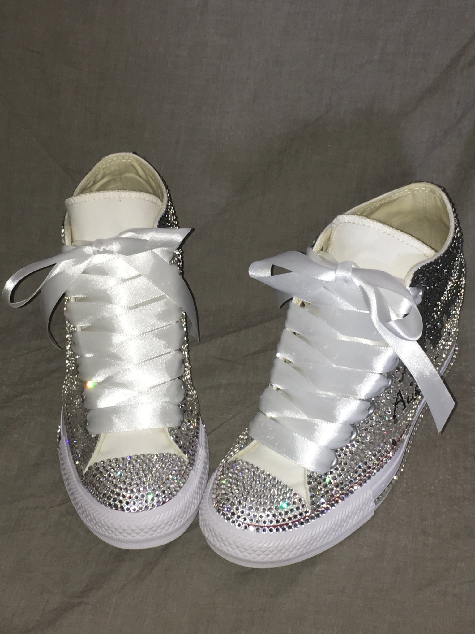 bling converse trainers