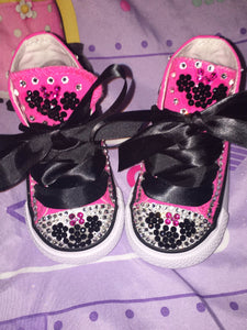 baby girl bling converse shoes