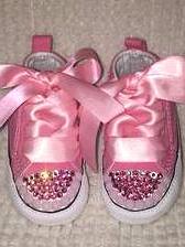 pink bling baby converse