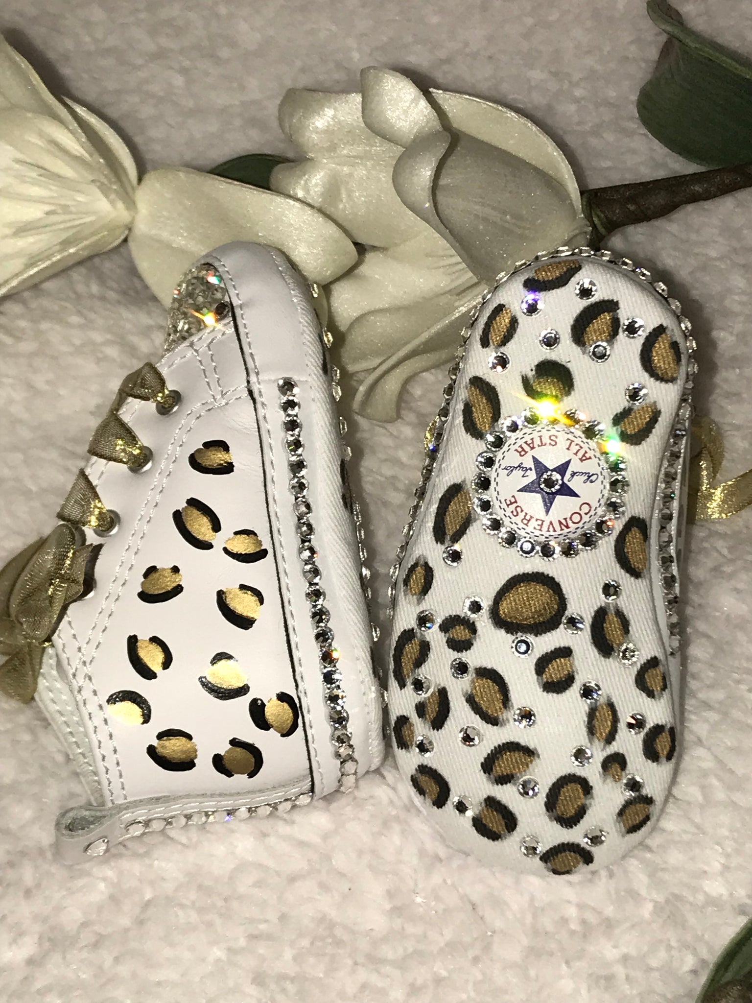 leopard print baby converse