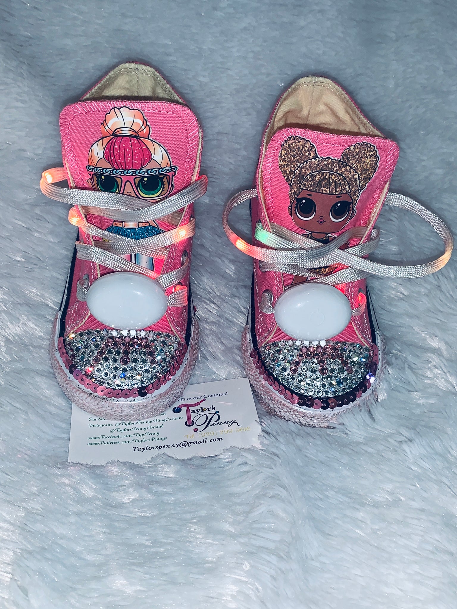 baby girl bling converse shoes