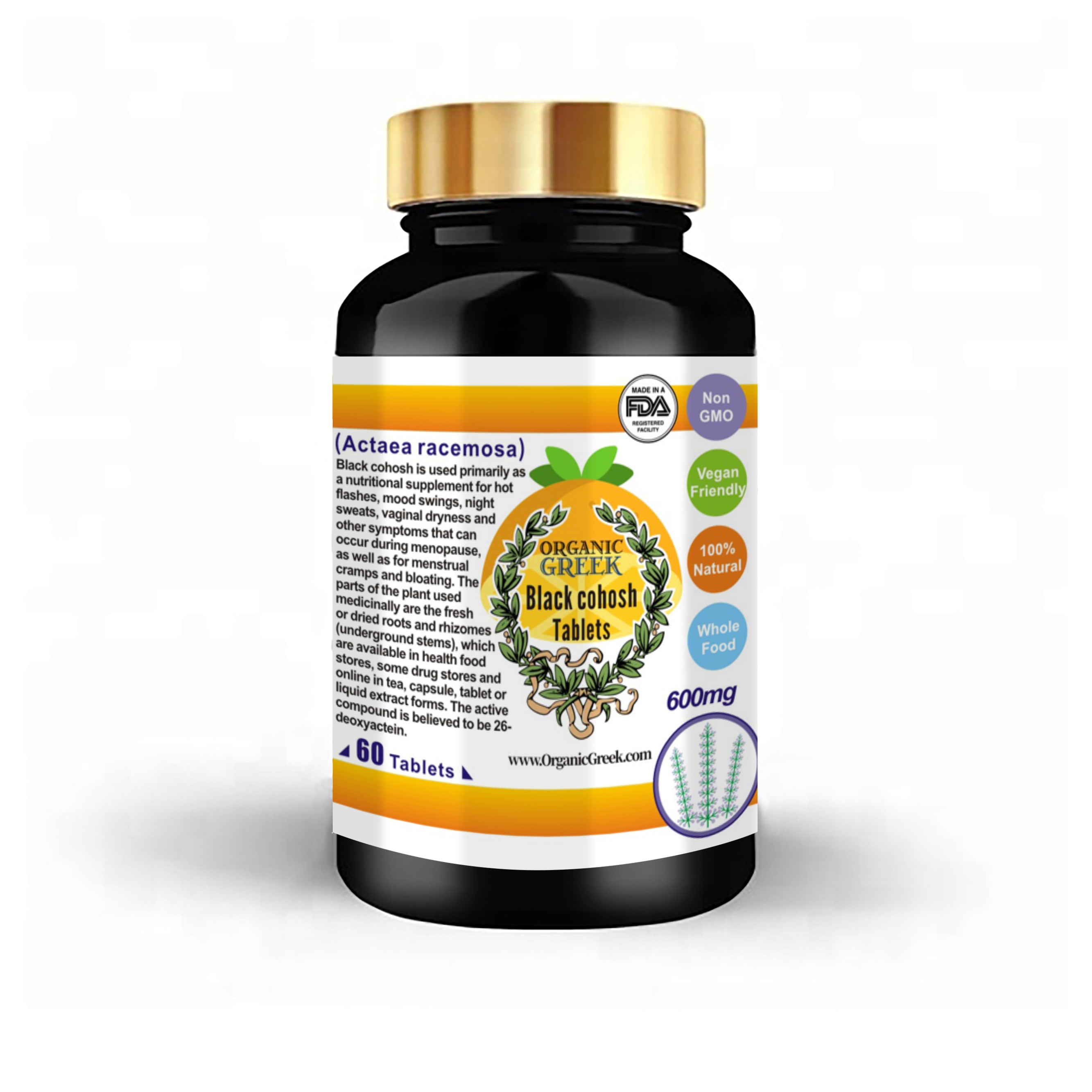 Buy Organic & Herbal Black Cohosh Tablets - Organic Greek | Organic Greek