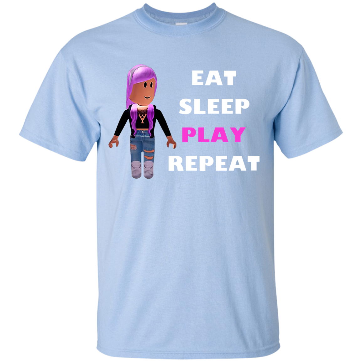 137 Eat Sleep Roblox Funny Gift Youth Shirt Niashopi - eat sleep play roblox roblox