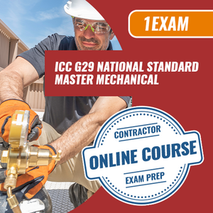 ICC G29 National Standard Master Mechanical Exam Prep [Online Course Only]
