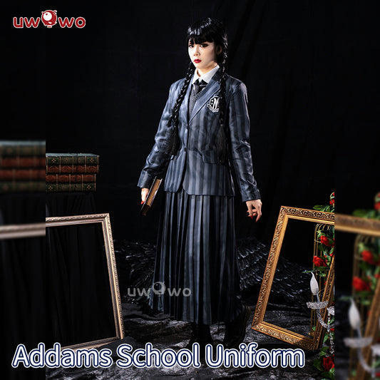 In Stock】Uwowo Wednesday Addams Rave'N Dance Black Gothic Prom