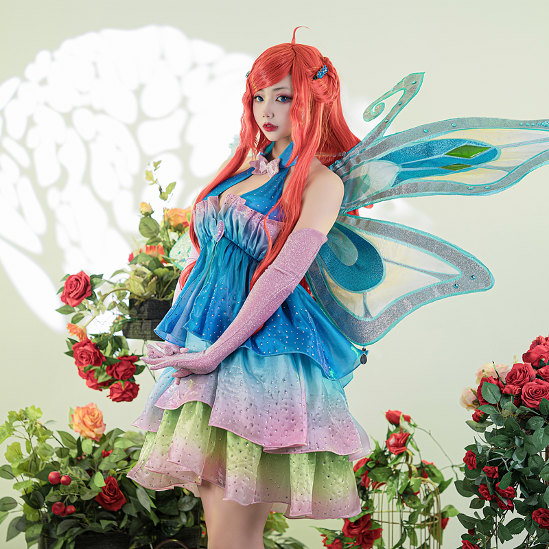 In Stock】Uwowo Cosplay Bloom Enchantix Cosplay Princess Fairy Wings W