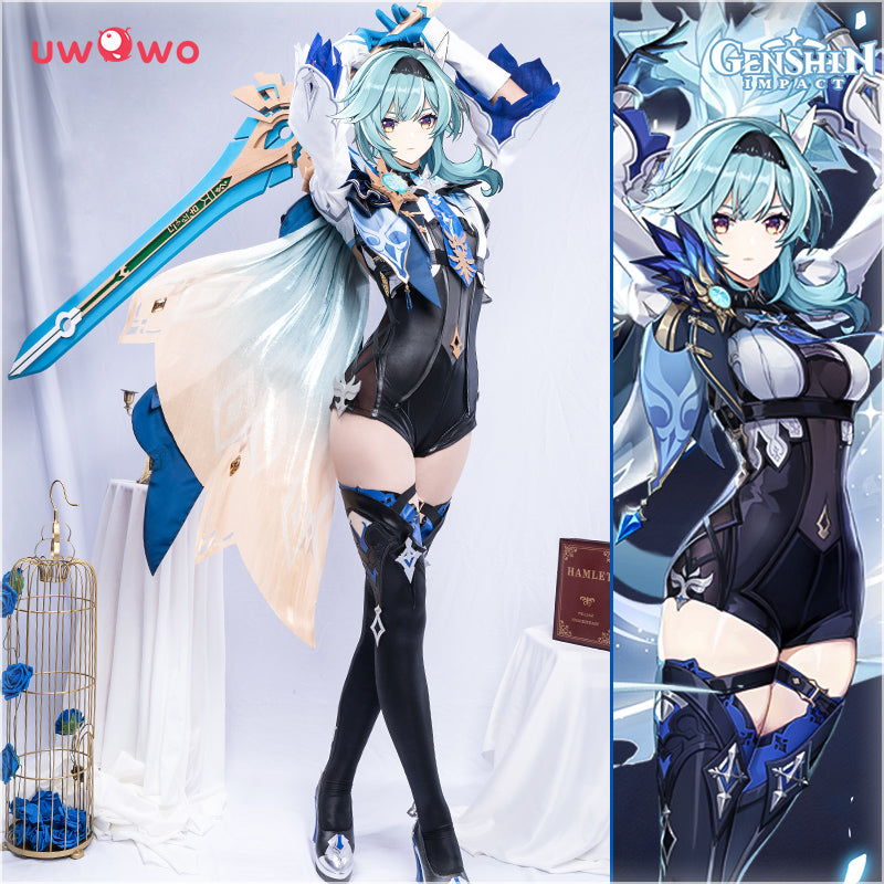 【Pre-sale】Uwowo Game Genshin Impact Eula Lawrence Spindrift Knight Cosplay Costume - Uwowo Cosplay