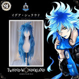 Uwowo Twisted-Wonderland Idia Shroud Cosplay Wig Ignihyde 130cm Blue Gradient Long Wavy Hair