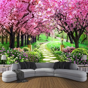 flower wall mural