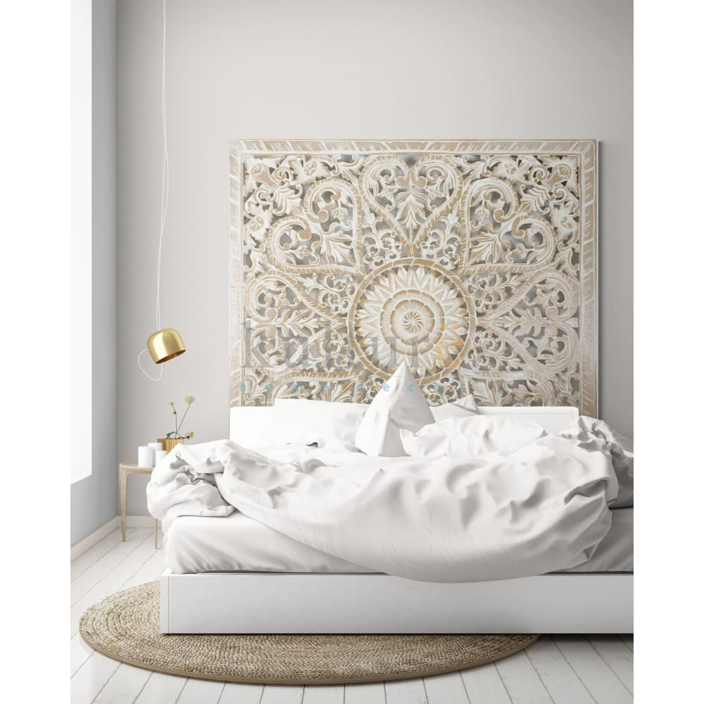 Medallion shop headboard queen