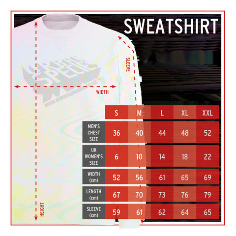 Sweatshirt Size Guide