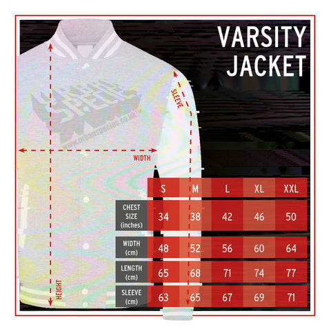 Varsity Jacket Size Guide