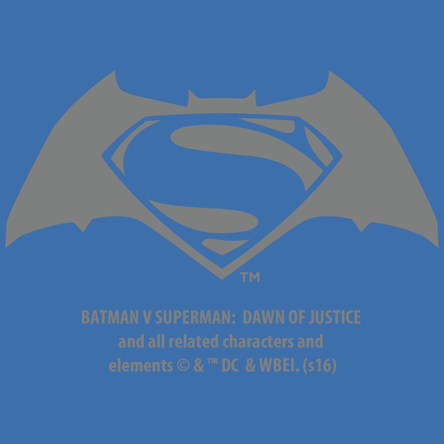 DC Batman V Superman Logo Stencil Official Women's T-shirt (Royal Blue –  Urban Species