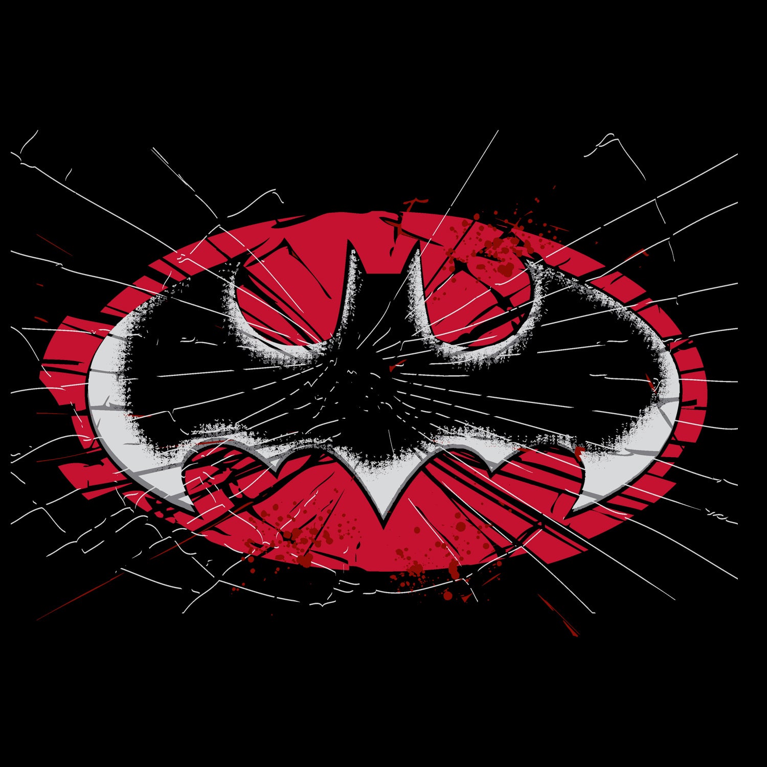 DC Comics Batman Logo Glass Official Kid's T-Shirt (Black) – Urban Species