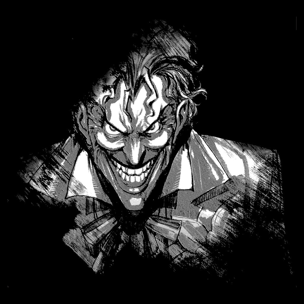 DC Comics Joker Character Silhoutte Official Men's T-Shirt (Black) - Urban Species Mens Short Sleeved T-Shirt