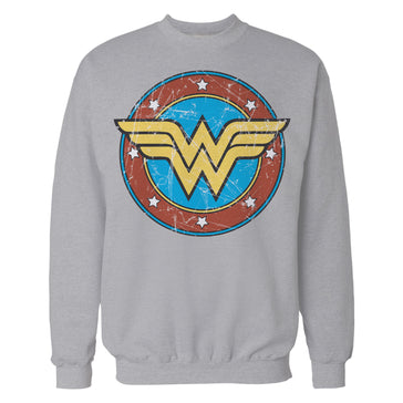 Wonder Woman Logo Distressed' Women's Hoodie