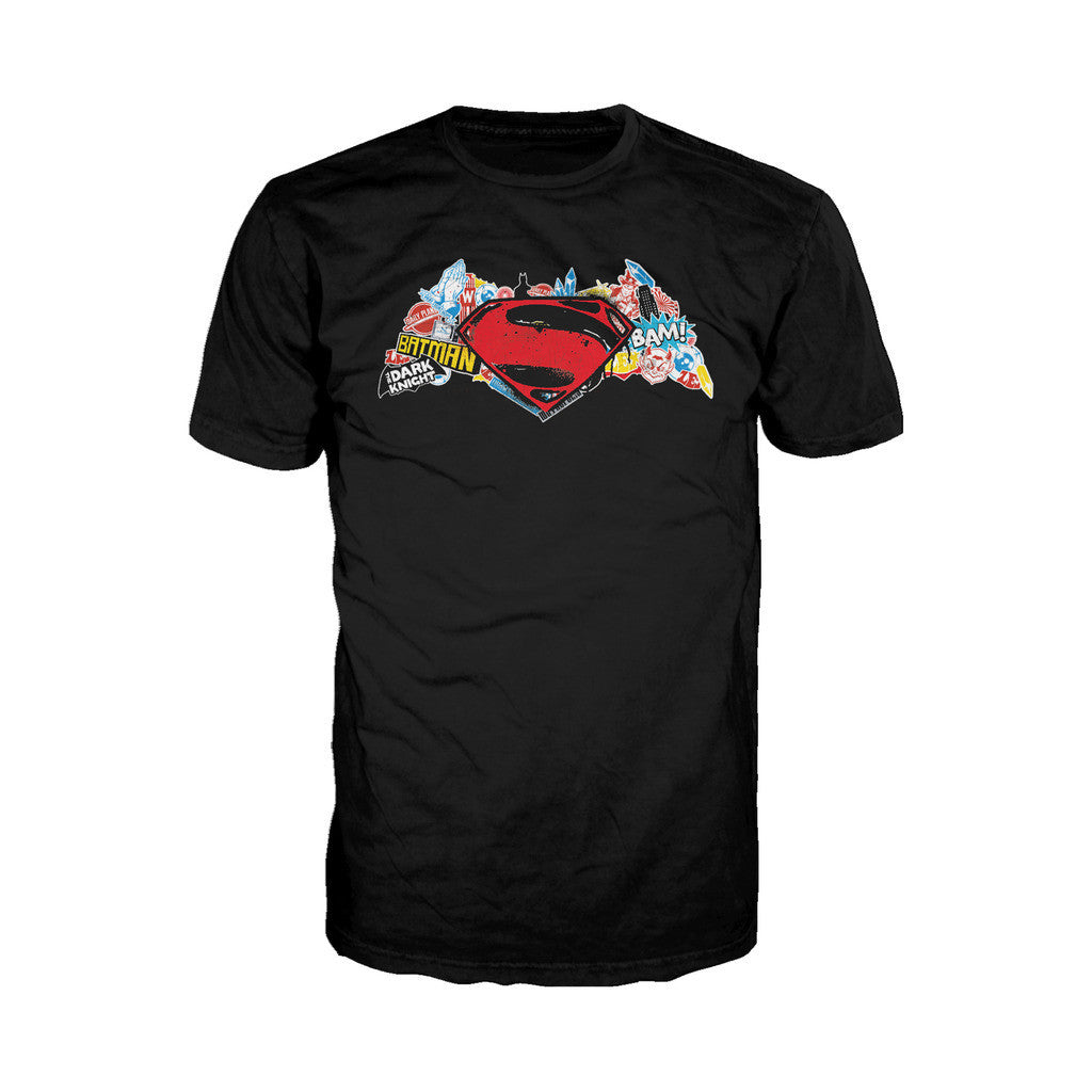 DC Batman V Superman Logo Stencil Official Men's T-shirt (Black) – Urban  Species