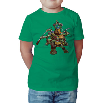 Teenage Mutant Ninja Turtles Group Action Poses T-Shirt