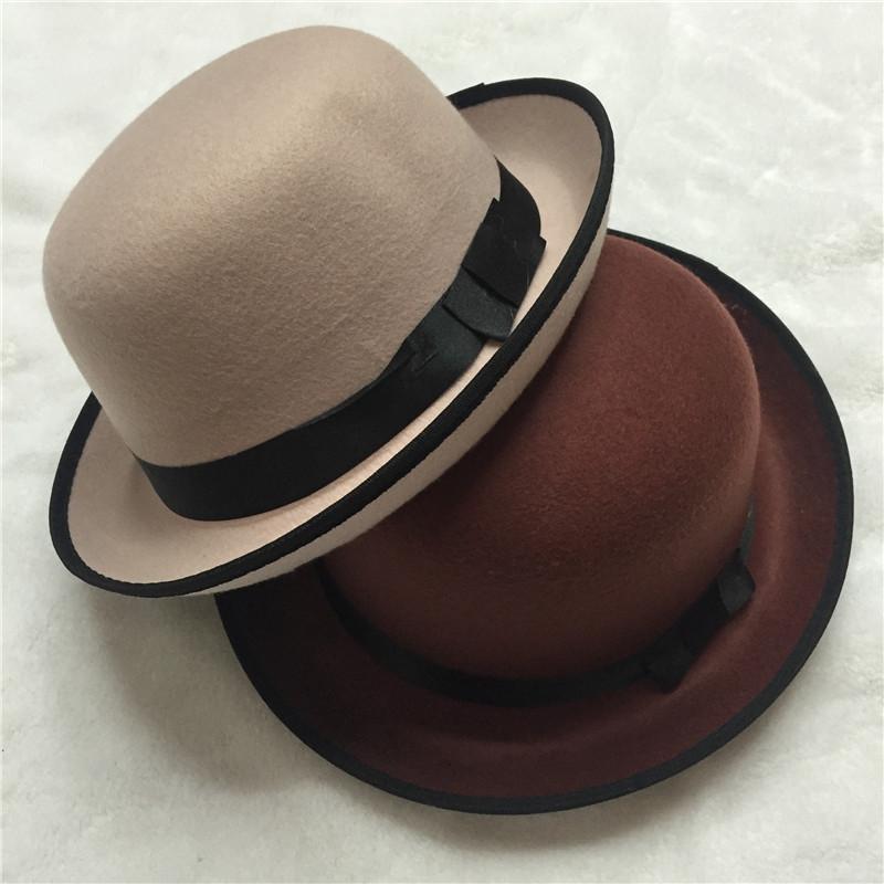 Beige & Brown Bonnet Round Top Fedora Bucket Hats For Women – ahuva.com