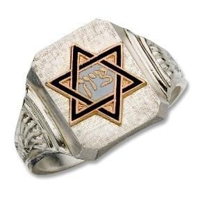 Ring Of Zion In White & Yellow Gold